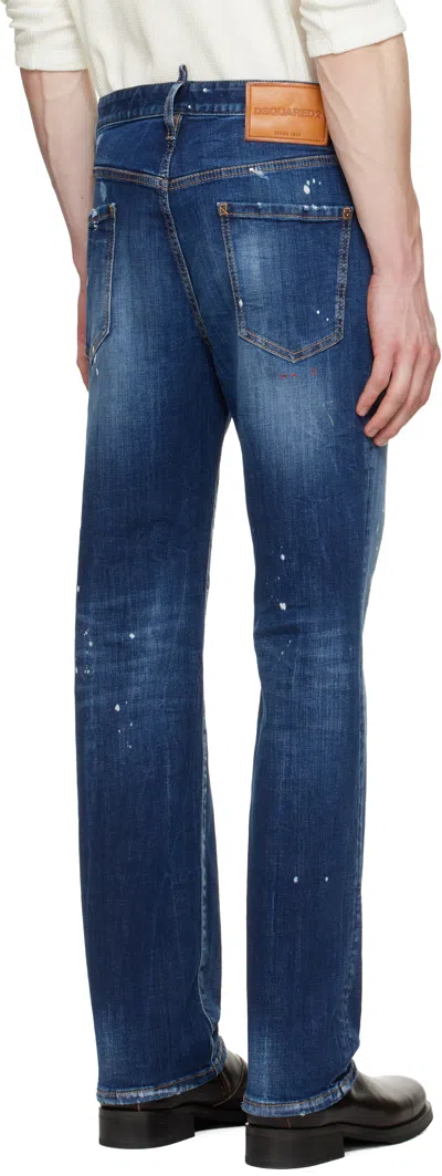 Dsquared2 642 Distressed Jeans In Blue
