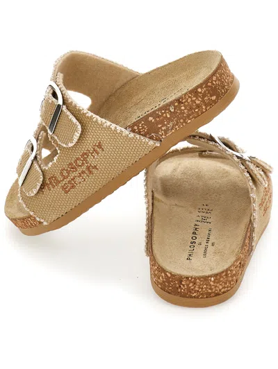 Philosophy Di Lorenzo Serafini Kids' Buckle-strap Sandals In Brown