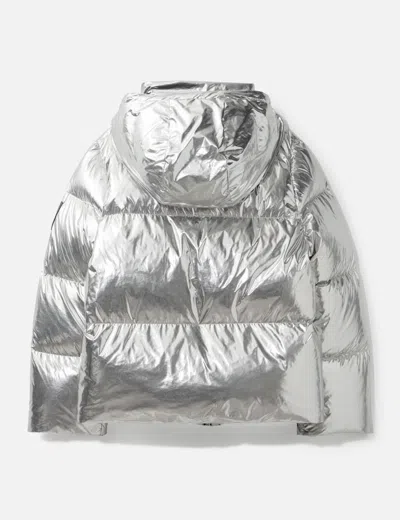 Tory Burch Down Jacket In Silver