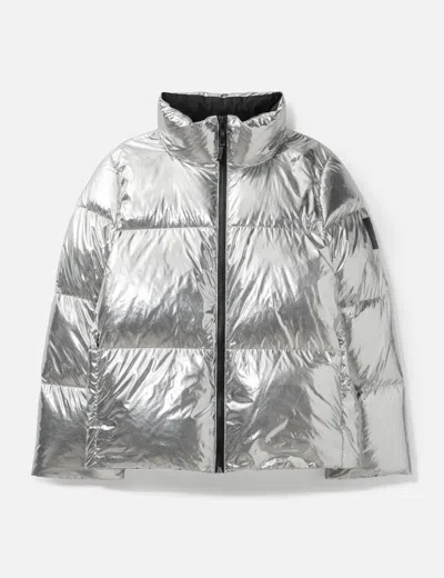 Tory Burch Down Jacket In Silver