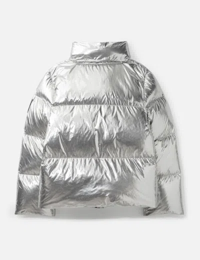 Tory Burch Down Jacket In Silver