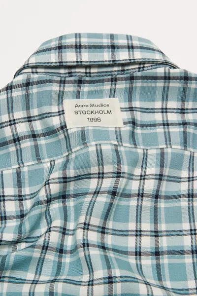 Acne Studios Check Short-sleeve Shirt In Multi