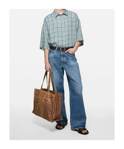 Acne Studios Check Short-sleeve Shirt In Multi
