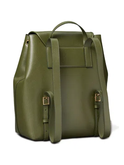 Calvin Klein Drawstring Foldover-top Backpack In Green