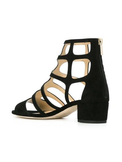 Shop Jimmy Choo Ren 35 Sandals In Black