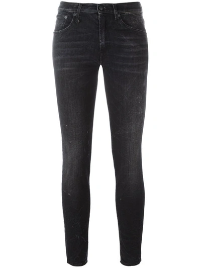 R13 X Alison Mosshart Skinny Jeans In Black