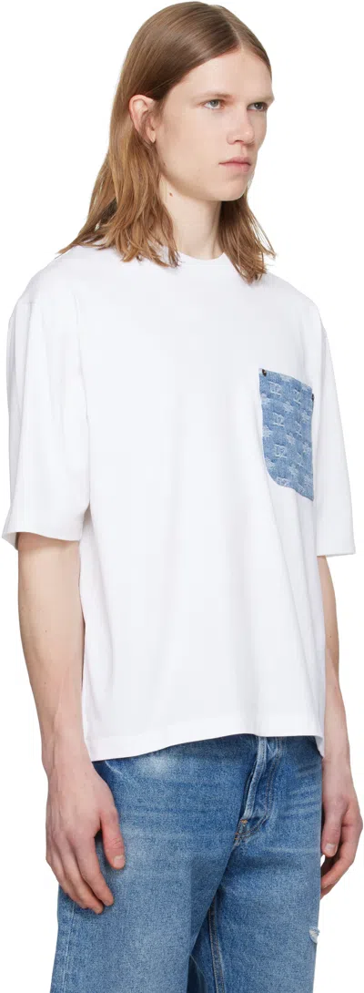 Dsquared2 Dsquared Men T-shirt With Logo Pocket In White