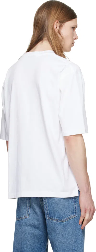 Dsquared2 Dsquared Men T-shirt With Logo Pocket In White
