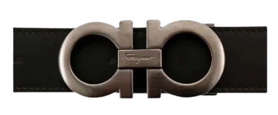 Ferragamo Men Reversible Leather Belt In Black