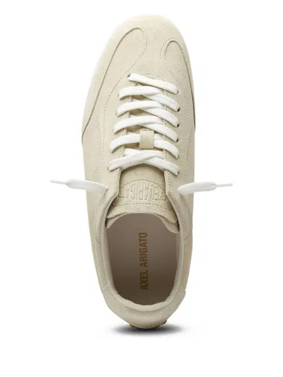 Axel Arigato Daze Runner Beige Sneaker With Logo On The Tongue And Grooved Sole In Suede Man In Neutral