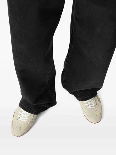 Axel Arigato Daze Runner Beige Sneaker With Logo On The Tongue And Grooved Sole In Suede Man In Neutral