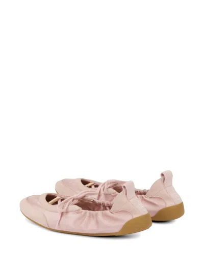 Chloé Kick Leather Ballet Flats Round Toe In Multi