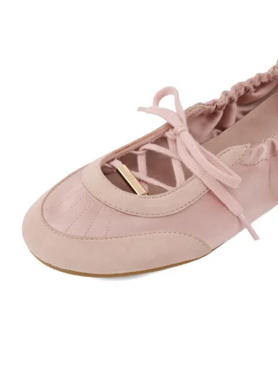 Chloé Kick Leather Ballet Flats Round Toe In Multi