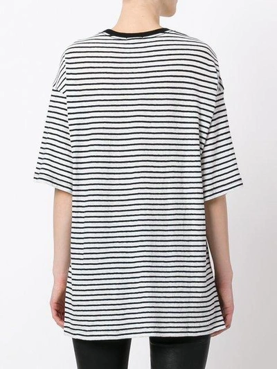 Shop R13 Striped T-shirt - Black