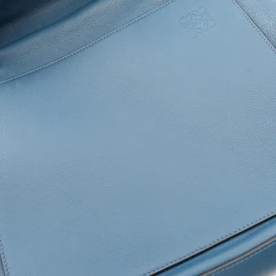 Pre-owned Loewe Blue Leather Backpack ()