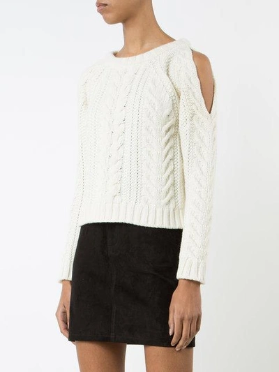 Shop Anine Bing - Cut Out Shoulder Knitted Top