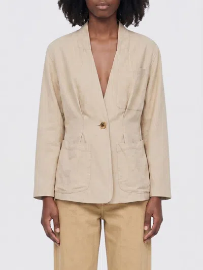 Isabel Marant Soraya Linen-silk Blazer In Neutral
