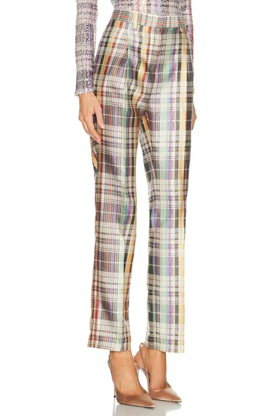 Brandon Maxwell Anja Classic Trouser In Multi