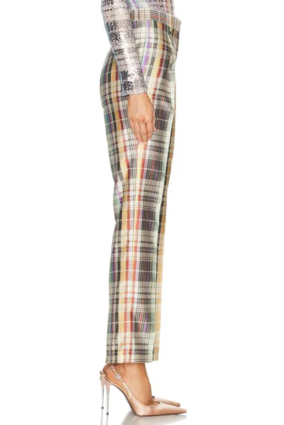 Brandon Maxwell Anja Classic Trouser In Multi