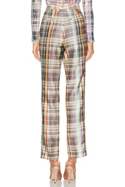 Brandon Maxwell Anja Classic Trouser In Multi
