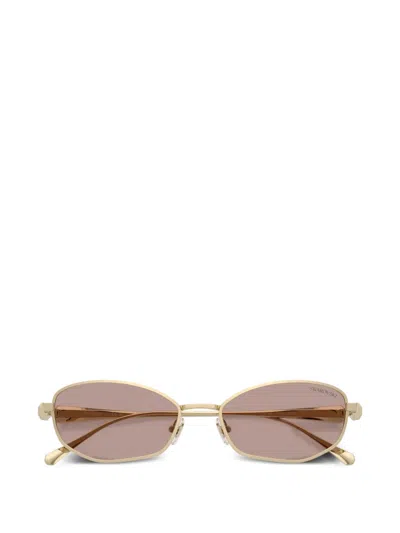 Swarovski Rectangle-frame Sunglasses In Gold