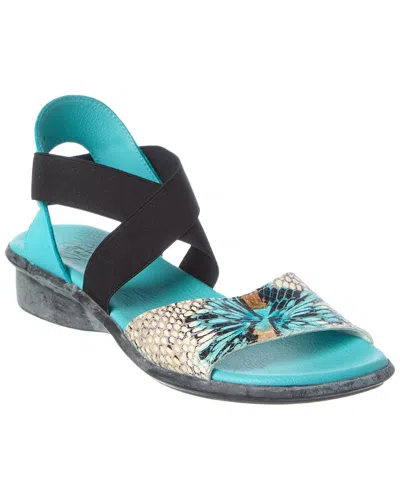 Arche Satia Leather Sandal In Multi