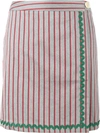 JOUR/NÉ stripe wrap skirt,MACHINEWASH