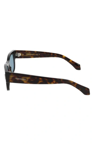 Ferragamo 51mm Modified Rectangular Sunglasses In Black