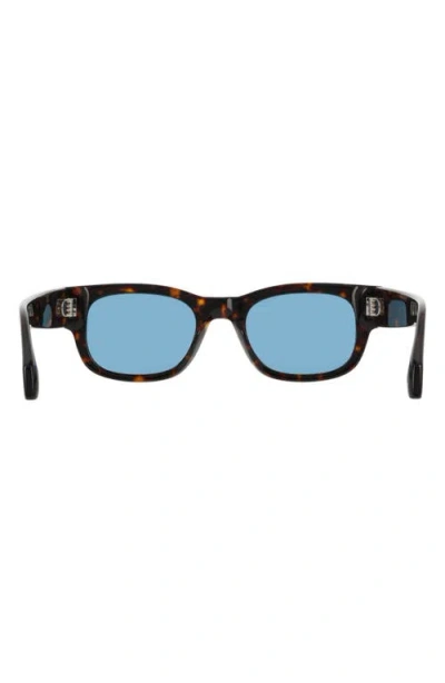 Ferragamo 51mm Modified Rectangular Sunglasses In Black