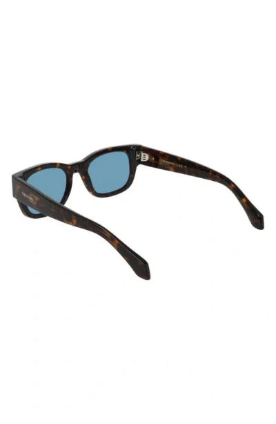 Ferragamo 51mm Modified Rectangular Sunglasses In Black