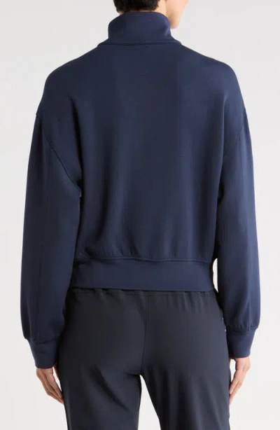Travismathew Shadow Mirage Half Zip Pullover In Blue