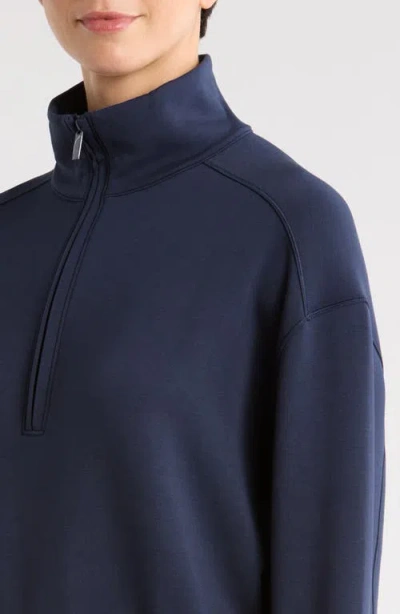 Travismathew Shadow Mirage Half Zip Pullover In Blue