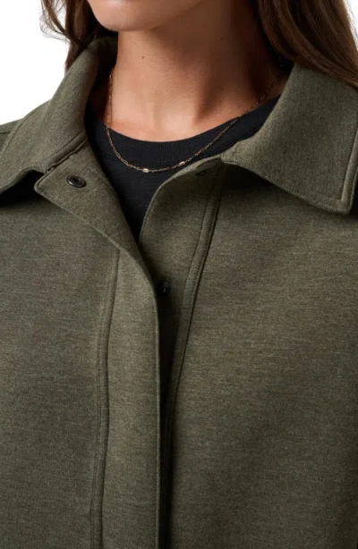 Travismathew Cloudscape Button Down Jacket In Grape Leaf In Green