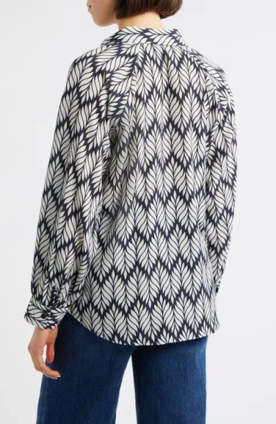 Apny Raglan Sleeve Top In Multi