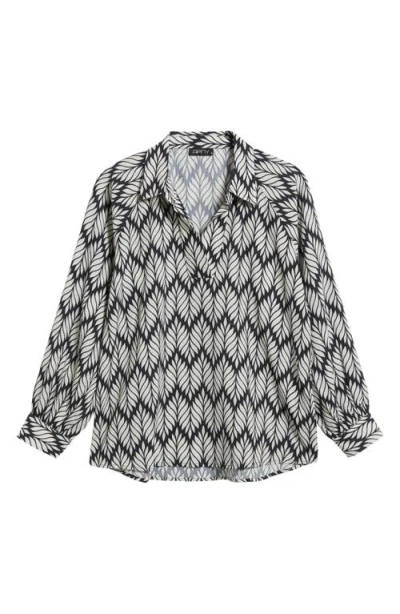 Apny Raglan Sleeve Top In Multi