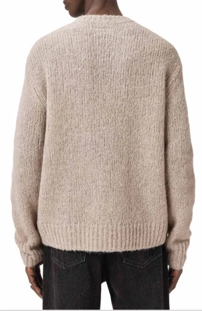 Allsaints Broken-heart Sweater In Brown