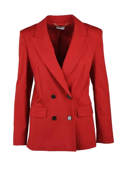 Marella Double-breasted Jacket - Red In Red