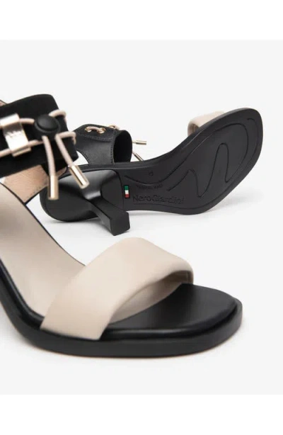 Nerogiardini Bungee Ankle Strap Sandal In Multi
