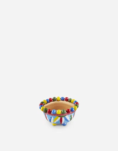 Dolce & Gabbana Medium Decorative Bowl In Multi
