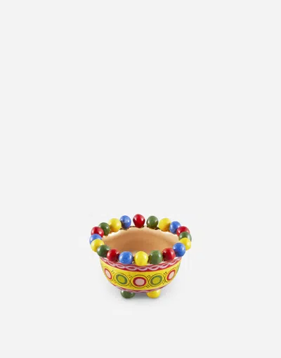 Dolce & Gabbana Small Decorative Bowl In Multi