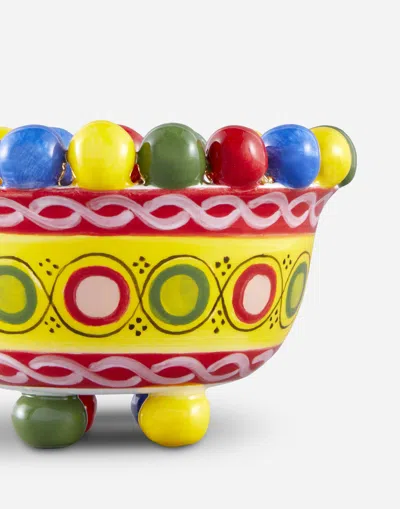 Dolce & Gabbana Small Decorative Bowl In Multi