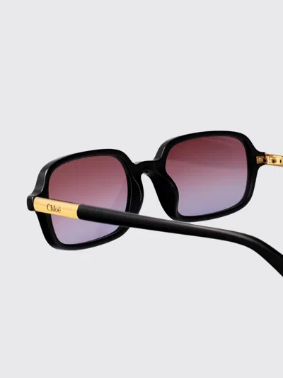 Chloé Judy Rectangle-frame Acetate Sunglasses In Black