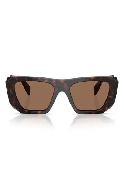 Prada 53mm Square Sunglasses In Brown