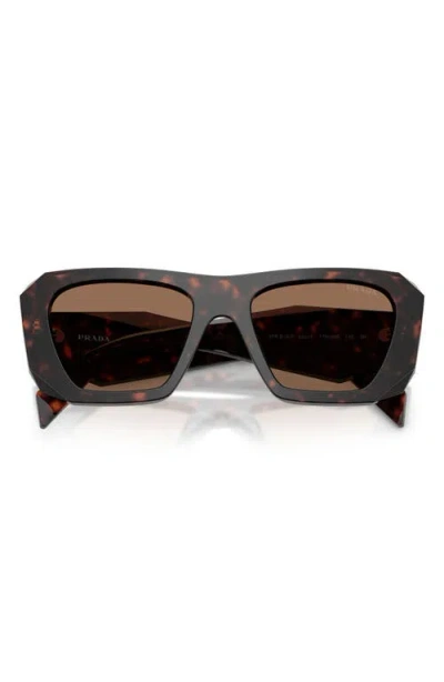 Prada 53mm Square Sunglasses In Brown