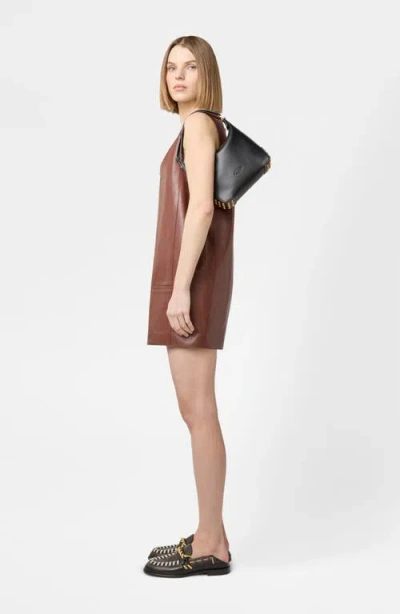 Tod's Metal Dots Mini Leather Shoulder Bag In Black