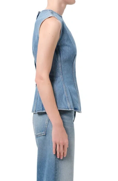 Agolde Corbin Shell Top In Blue
