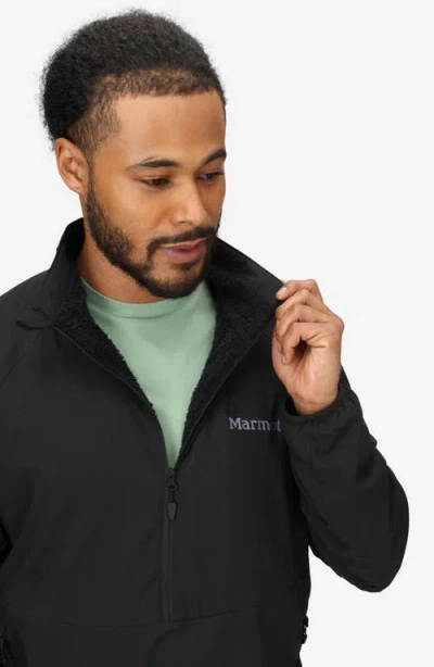 Marmot Aerothermal Half Zip Pullover In Black