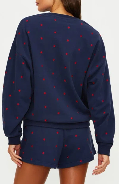 Beach Riot Devyn Oversized Sweatshirt In Blue