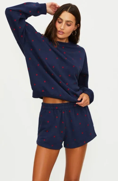 Beach Riot Devyn Oversized Sweatshirt In Blue