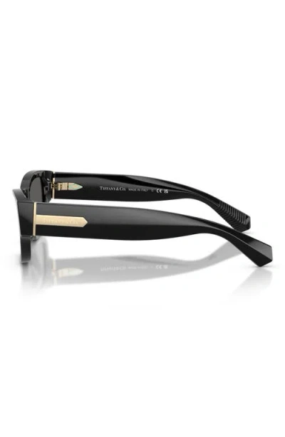 Tiffany & Co . 54mm Rectangular Sunglasses In Black
